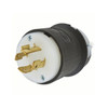 Hubbell Wiring Device-Kellems HBL2421 Locking Plug (Black, White, 250VAC, 20A, 3P, 4W)