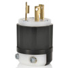 Leviton 2611 Locking Plug (Black, White, 125VAC, 30A, 2P, 3W)
