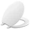 Kohler K-4775-0 Toilet Seat (White, Plastic, 14-3/16 x 16-5/8 x 7/8in, Round)