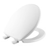 Bemis 730SLEC-000 Toilet Seat (White, Plastic, 1.94 x 14.69 x 16.63in, Round)