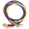 JB Industries CCLS-60 Hose (Kevlar®, Brass, Blue, Red, Yellow, 1/4in, 60in) [3 Count]