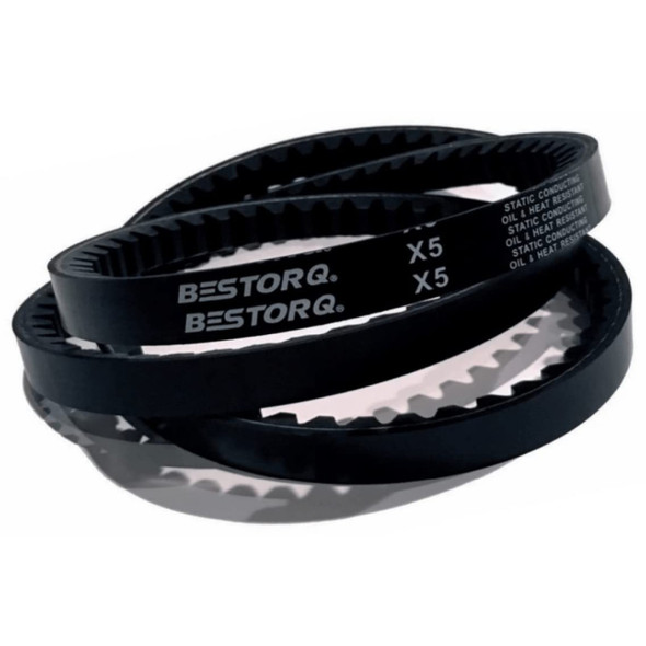 Bestorq AX51 V-Belt (Black, Polyester, Rubber, 53in x 0.51in)