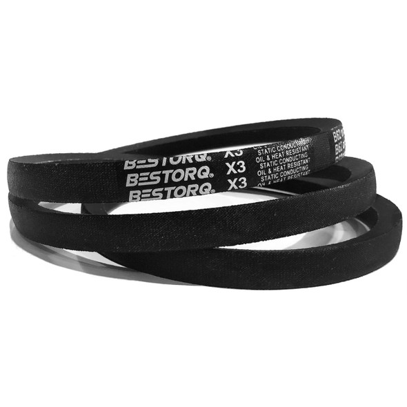 Bestorq B59or5L620 V-Belt (Black, Rubber, 62in x 0.66in)