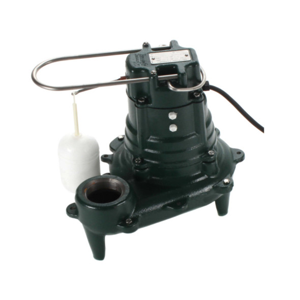 Zoeller 267-0001; M267 Sewage Pump (Green, 115v, 1.5, 9.4A, 1/2hp, 128GPM)