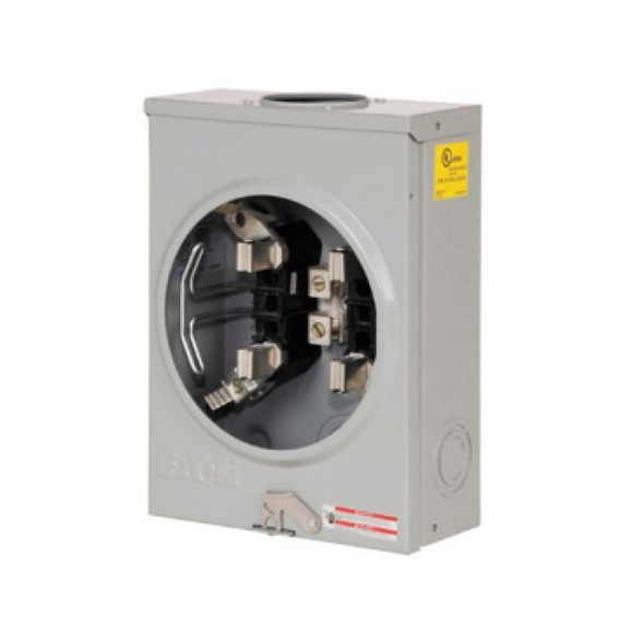 Eaton UHTTRS101BE Meter socket (600VAC, 125A, 12.5 x 8.5 x 4.5in)