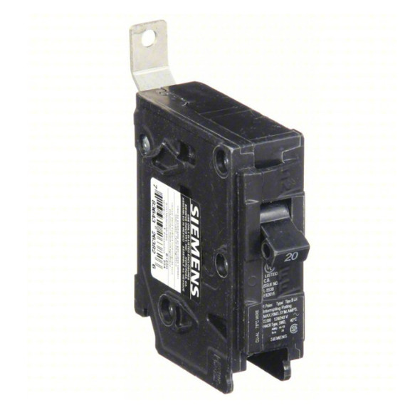 Siemens B120H Circuit Breaker (120/240VAC, 20A, 1P)