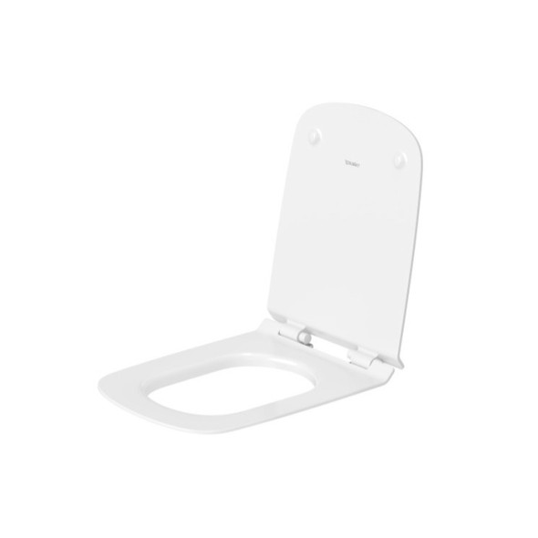 Duravit 0060590000 Toilet Seat (White, Plastic, 1.75 x 14.75 x 19.25in, Elongated)