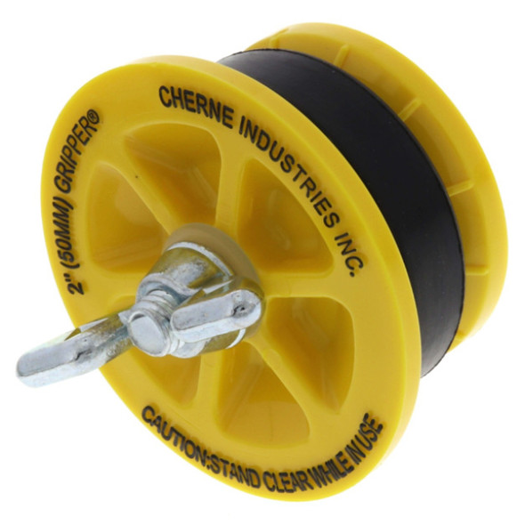 Cherne 270229 Test Plug (Yellow, Rubber, ABS, 2in, 17PSI)