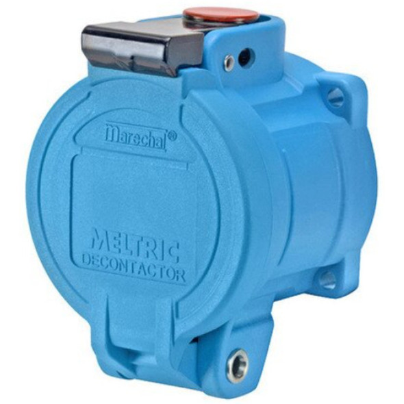 Meltric 63-34043 Receptacle  (Blue, 480VAC, 30A, 3P, 4W)