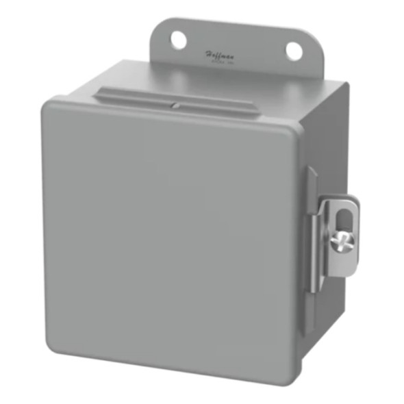 Hoffman Enclosures A1412CH Enclosure (Gray, Mild Steel, 15.3lbs, 14 x 12 x 6in)