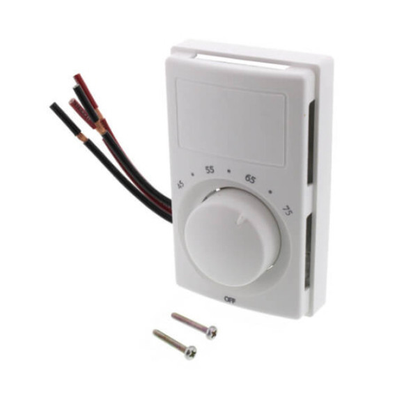 Qmark M602W Thermostat (White, 277,240,120,208v, 45 to 75°F)