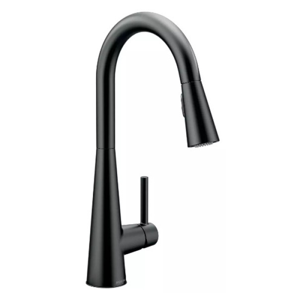 Moen 7864BL Kitchen Faucet (Metal, Matte Black, 1.5GPM)