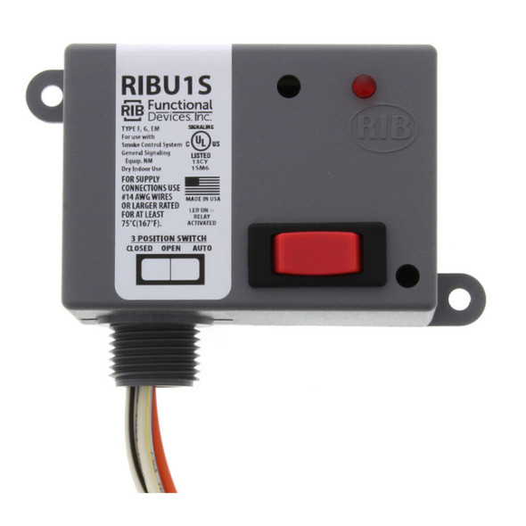 Functional Devices RIBU1S Relay  (10/30/120v, 1/3hp)