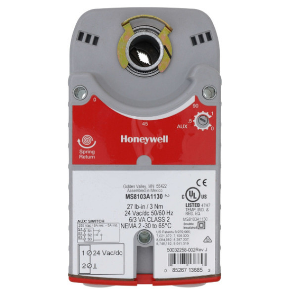 Honeywell MS8103A1130/U; MS8103A1130 Actuator (24v)