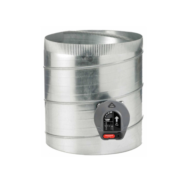 Honeywell CPRD14/U; CPRD14 Damper  (Galvanized Steel, 14in, Round)