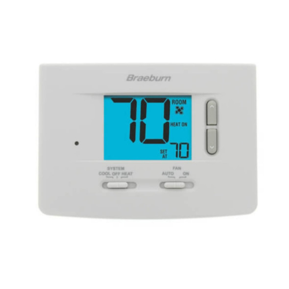 Braeburn 1020 Thermostat (White, 24v, 40 to 99°F)