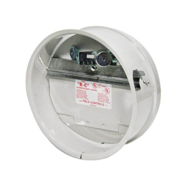 Field Controls 02722701; 6"RC Draft Control (Stainless Steel, 100v, 6in, Round)