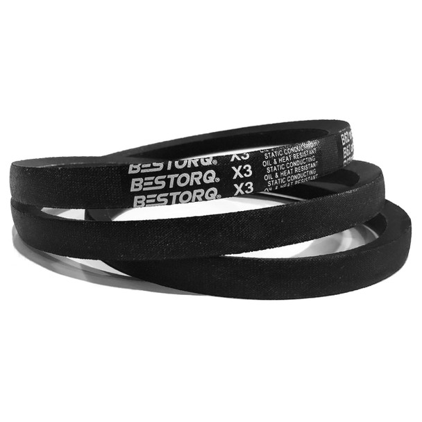 Bestorq A50or4L520 V-Belt (Black, Rubber, 52in x 0.51in)