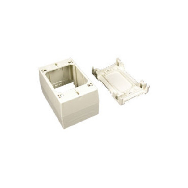 Wiremold 2344 Electrical Box (Ivory, Polyvinyl Chloride (PVC), 4.75 X 3 X 2.75in)