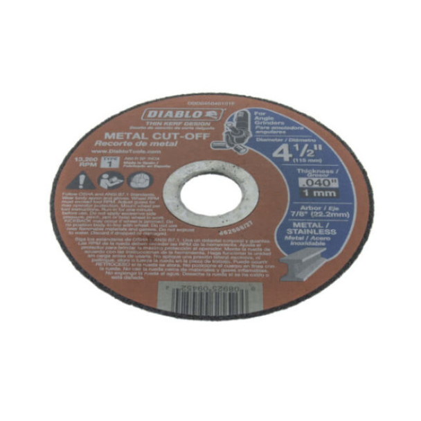 Diablo DBD045040101F Cut-Off Disc (Aluminum Oxide)