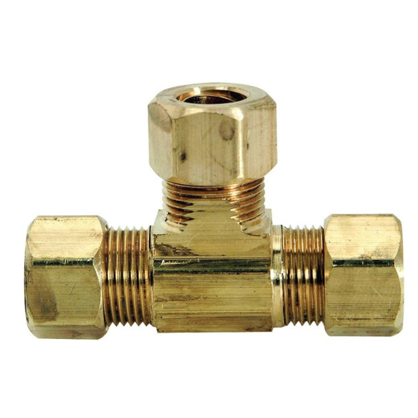 BrassCraft 64-6X Tee (Brass, Rough, 3/8in, Lead Free)