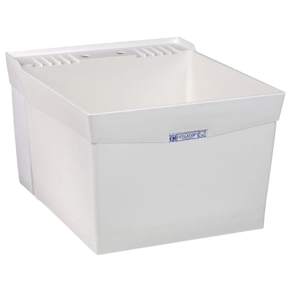 Mustee 19W Utility Sink (White, Thermoplastic, 18gal, Wall)