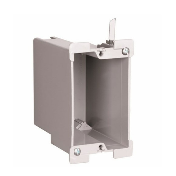 Pass & Seymour S122W Electrical Box (Gray, Thermoplastic, 3.75 x 2.25 x 2.87in)