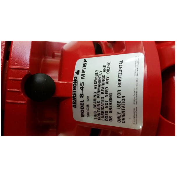 Armstrong Fluid Technology 174036MF-113; S45-BF Circulator Pump (115v, 1/4hp, 110GPM)