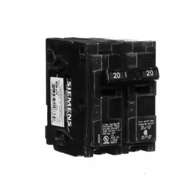 Siemens Q220 Circuit Breaker (120/240v, 20A, 2P)