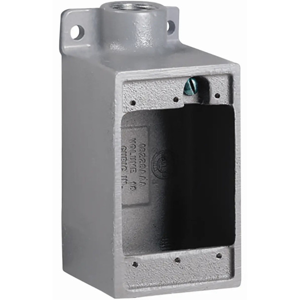 Killark FD-2 Electrical Box (Gray, Aluminum, Copper Free (less than 4/10 of 1%), 3/4in)