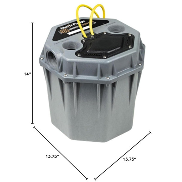 Liberty Pumps 405 Drain Pump (Gray, 115v, 7.3A, 1/2hp, 52GPM)