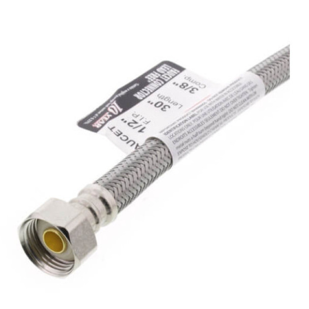 Fluidmaster PRO1F30 Faucet Connector (Lead Free, 3/8 x 1/2in)