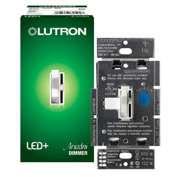 Lutron Electronics AYCL-153P-WH Dimmer Switch (White, 120v, 1P)