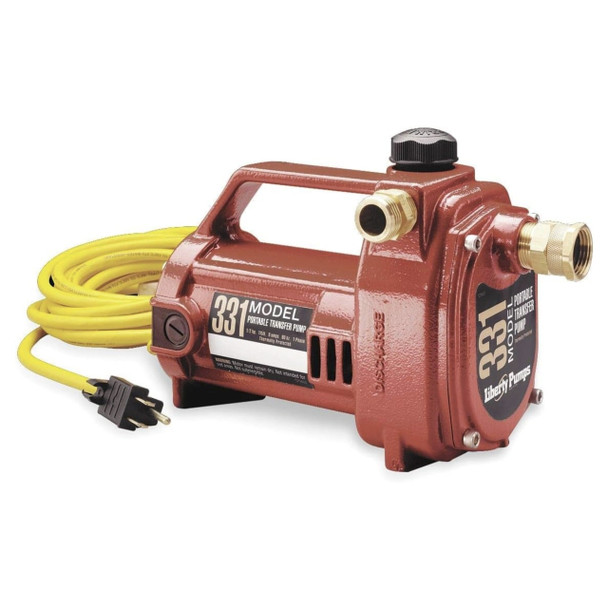Liberty Pumps 331 Transfer Pump (Red, 115v, 1/2hp, 23GPM)