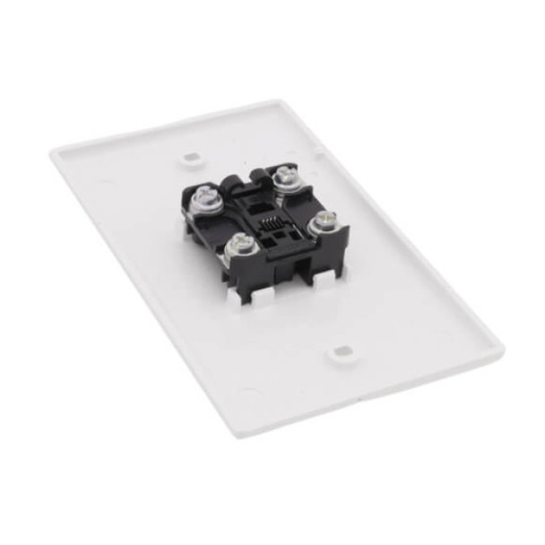 Leviton 40249-W Wall Plate (White, High-Impact Plastic, Gangs: 1)