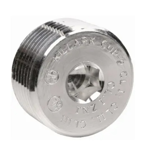 Killark CUP-2 Recessed Plug (Aluminum, Copper Free (less than 4/10 of 1%), 3/4in)