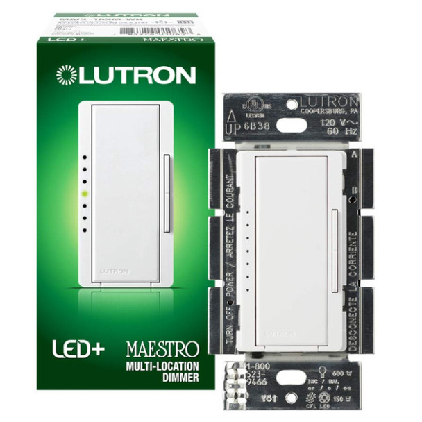 Lutron Electronics MACL-153M-WH Dimmer Switch (White, 120v, 1P)