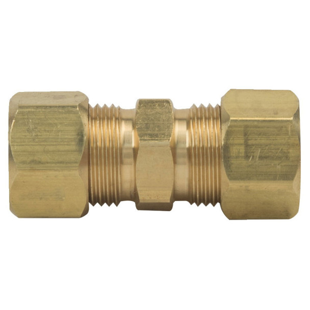 BrassCraft 62-6X Compression Union (Brass, Rough, 3/8in, Lead Free, 200PSI, 250°F)