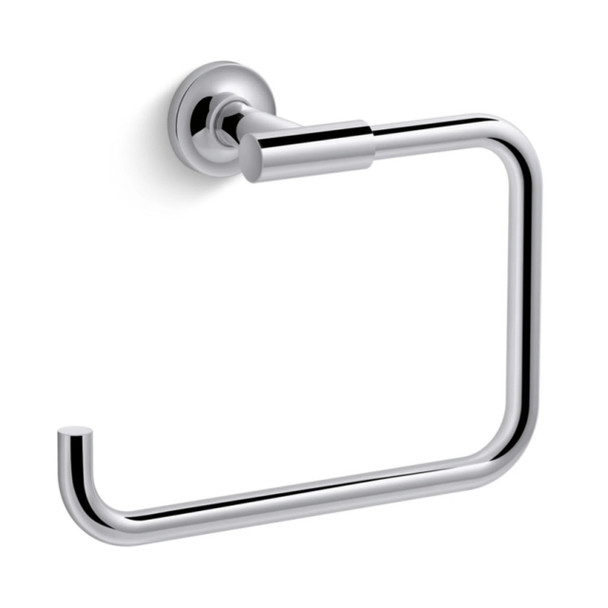 Kohler K-14441-CP Towel Ring (Brass, Polished Chrome)