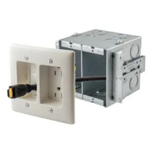 Hubbell Wiring Device-Kellems HBL985 Electrical Box (Natural, Pre Galvanized Steel, 4in)