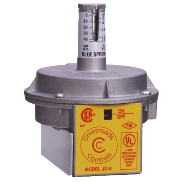 Crossroads Industrial Services 801111302; JD-2 Air Pressure Switch (0.1" to 4")