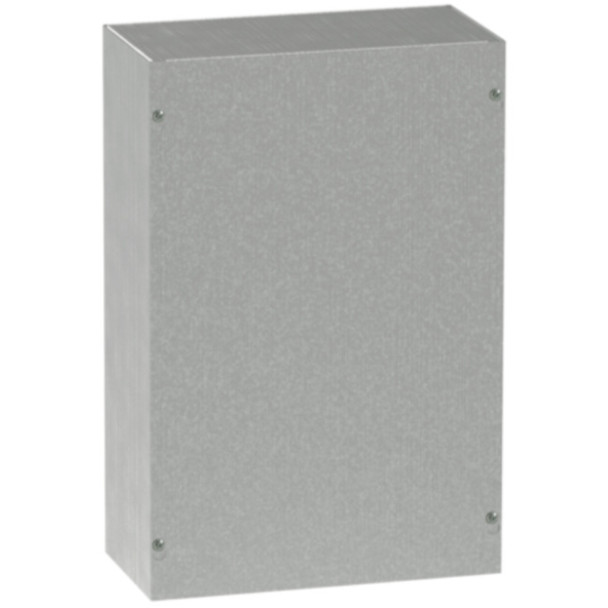 Hoffman Enclosures ASG8X8X4NK Enclosure (Unpainted, Mild Steel, 4.7lbs, 8 x 8 x 4in)