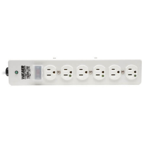 Tripp Lite SPS606HGRA Power Strip (White, 6ft)