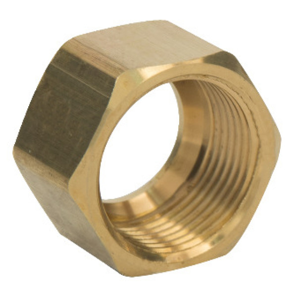 BrassCraft 61-10 Compression Nut (Brass, Rough, 5/8in, 200PSI, 250°F)