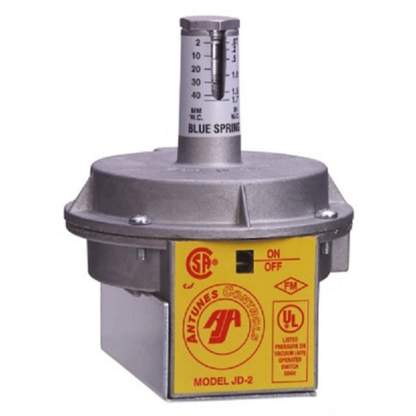 Crossroads Industrial Services 801111301; JD-2-Blue Air Pressure Switch (125 to 250VAC, 0.07" to 1.7")