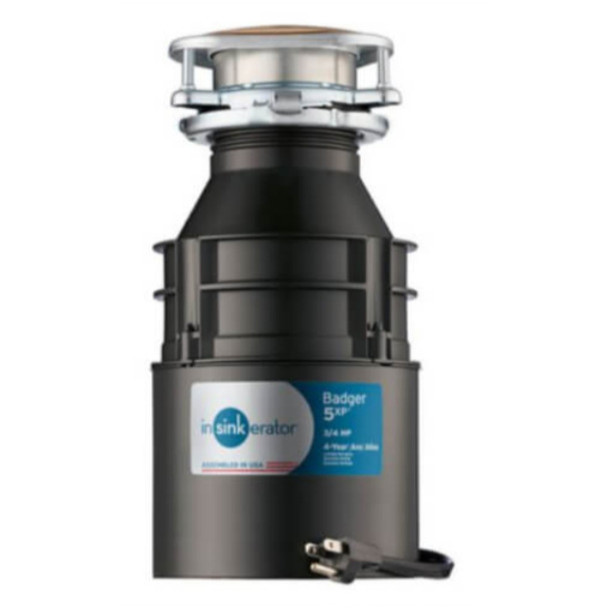 InSinkErator 79326A-ISE; Badger 5XP Garbage Disposal (120v, 9.5A, 3/4hp, 1725RPM)