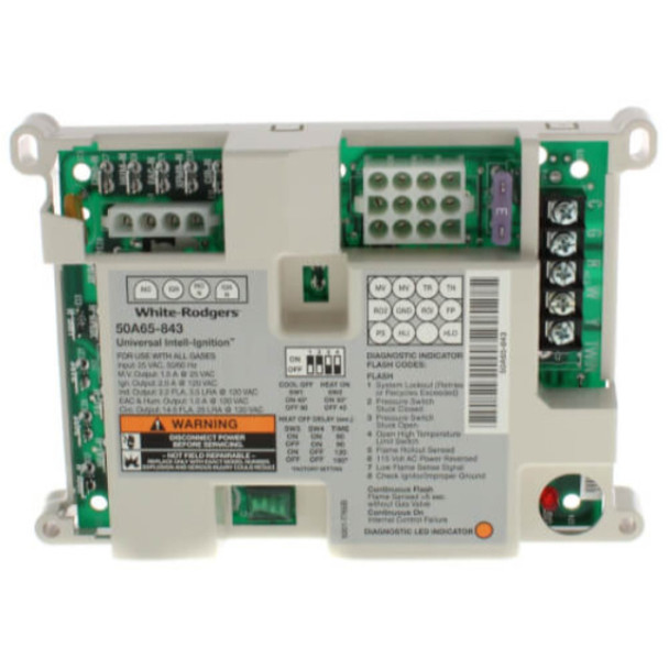 White-Rodgers 50A65-843; 50A65-843S1 Control Board (24/120VAC)