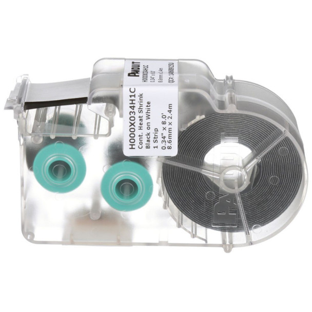 Panduit H000X034H1C Label Tape (White, Polyolefin, 8ft x 0.34in)