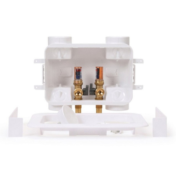 Oatey 38200 Washing Machine Outlet Box (White, 2 x 4in)