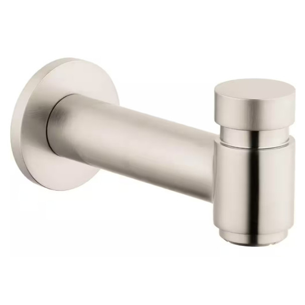 Hansgrohe 72411821 Spout (Solid Brass, Brushed Nickel, 1/2, 3/4in)